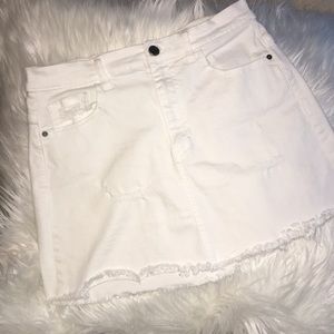 SP Black white jean skirt